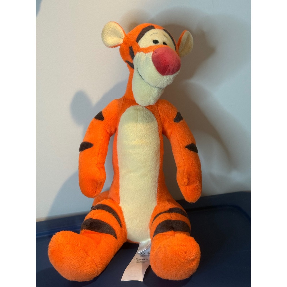 Disney Parks Winnie the Pooh Tigger Plush Stuffed Animal Orange Tiger 15 inch
